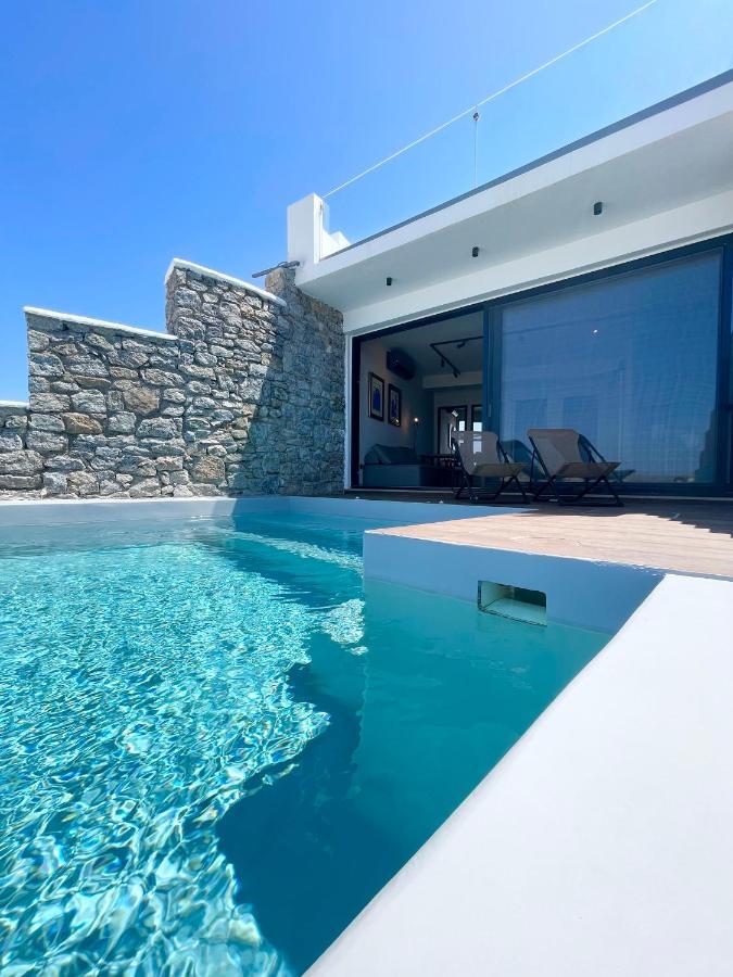 Luxury House With Private Pool At Elia Beach Mykonos Town Экстерьер фото