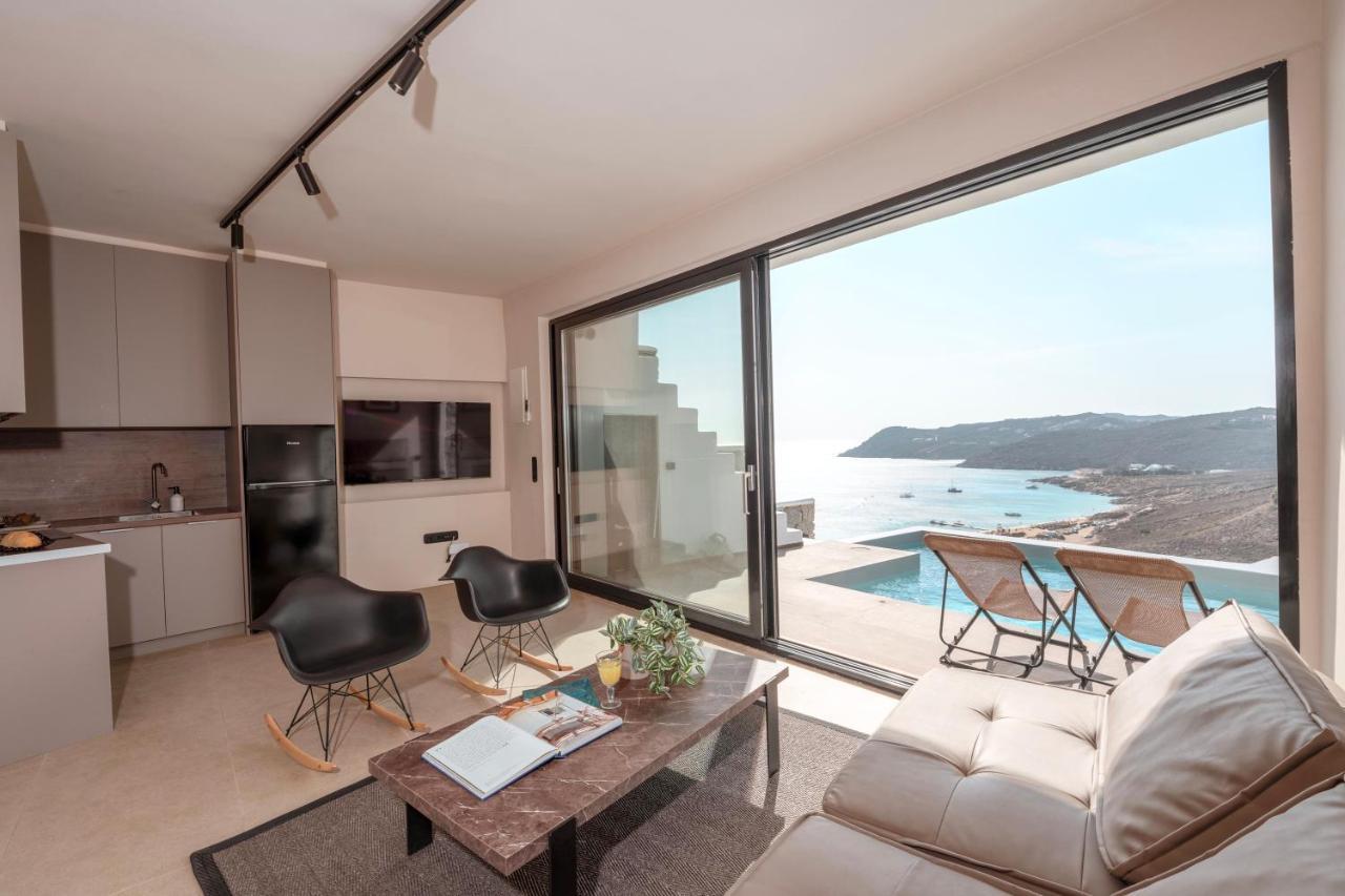 Luxury House With Private Pool At Elia Beach Mykonos Town Экстерьер фото