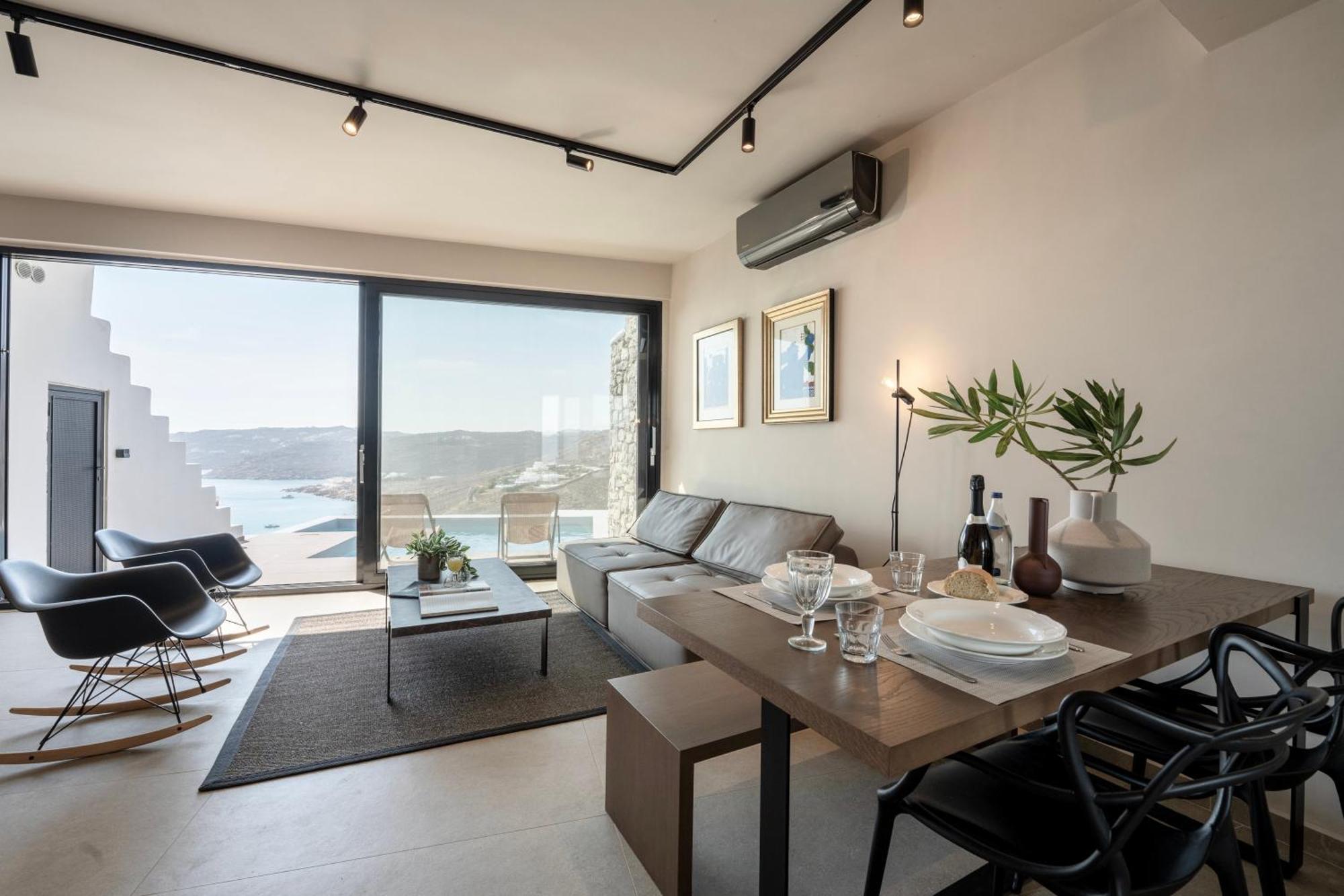 Luxury House With Private Pool At Elia Beach Mykonos Town Экстерьер фото