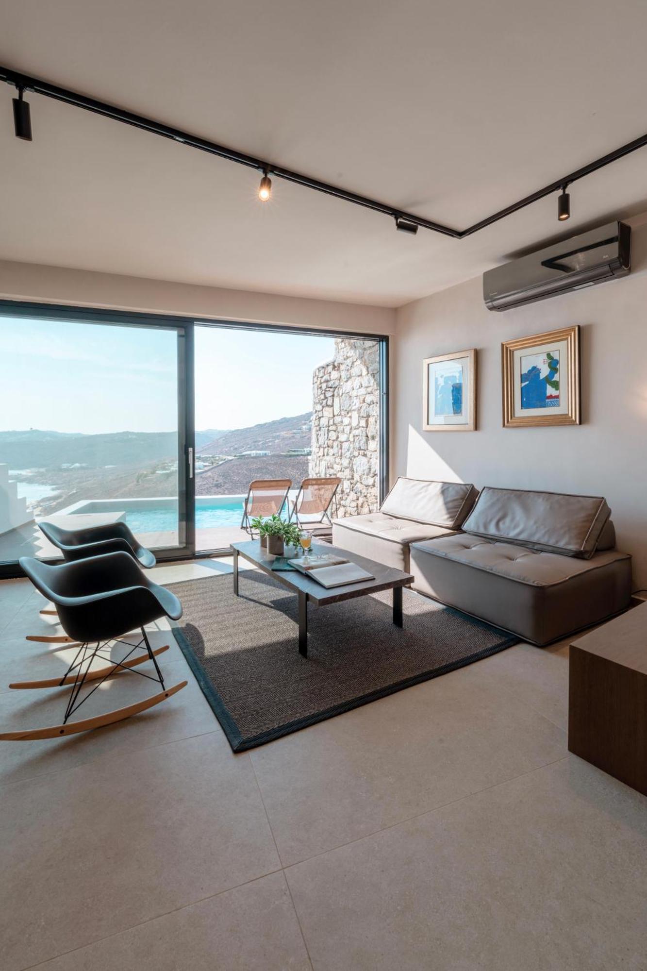 Luxury House With Private Pool At Elia Beach Mykonos Town Экстерьер фото