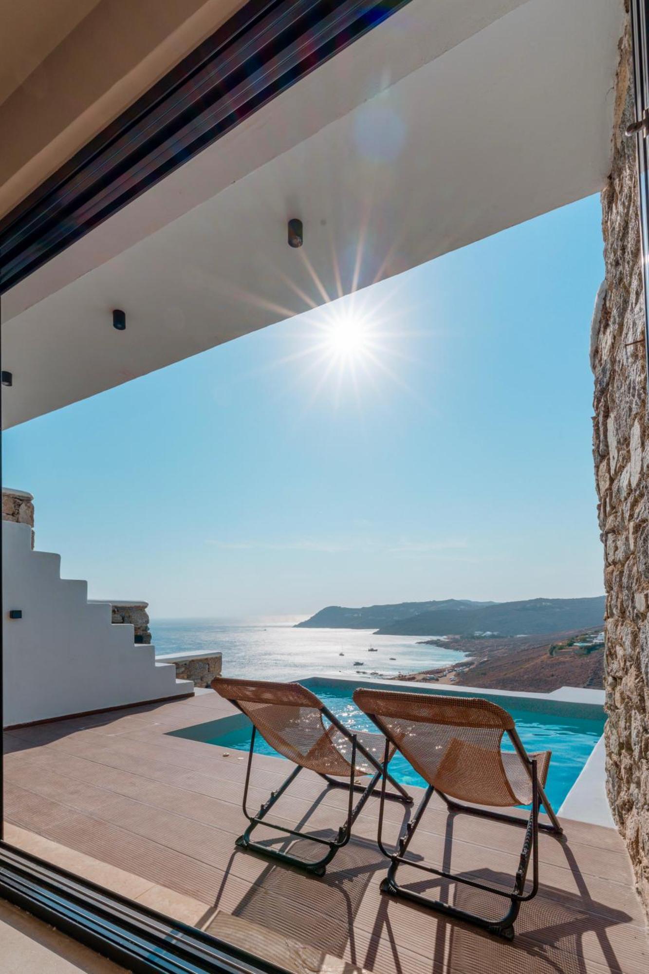 Luxury House With Private Pool At Elia Beach Mykonos Town Экстерьер фото